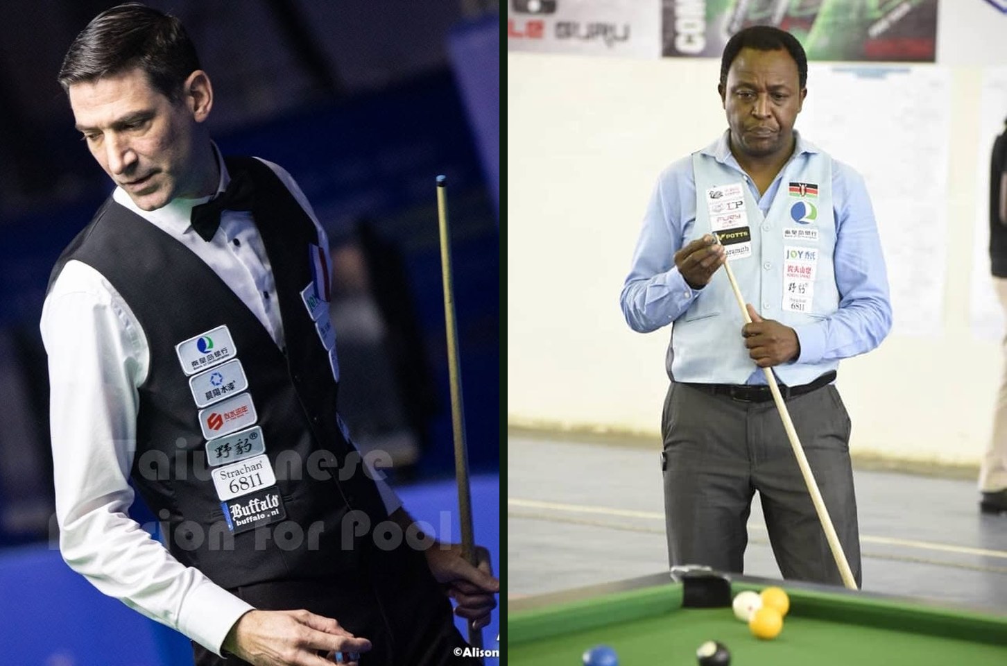 Date van Leeuwen and Peter Kinyua in their tournament outfits